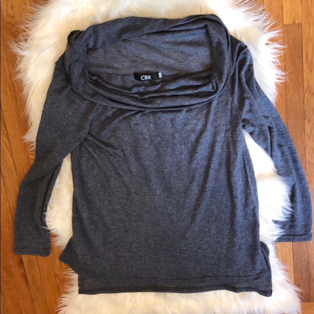 CBR Grey Cowl Neck Sweater